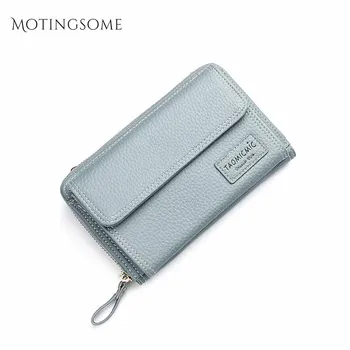 

Fashion Long Style Women Wallets and Purses Leather Cell Phone Bag Coin Purses Large Card Holder Clutch Luxury Design 2020 New