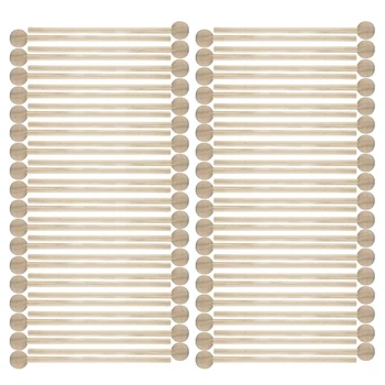 

30 Pair Wood Mallets Percussion Sticks for Energy Chime, Xylophone, Wood Block, Glockenspiel and Bells