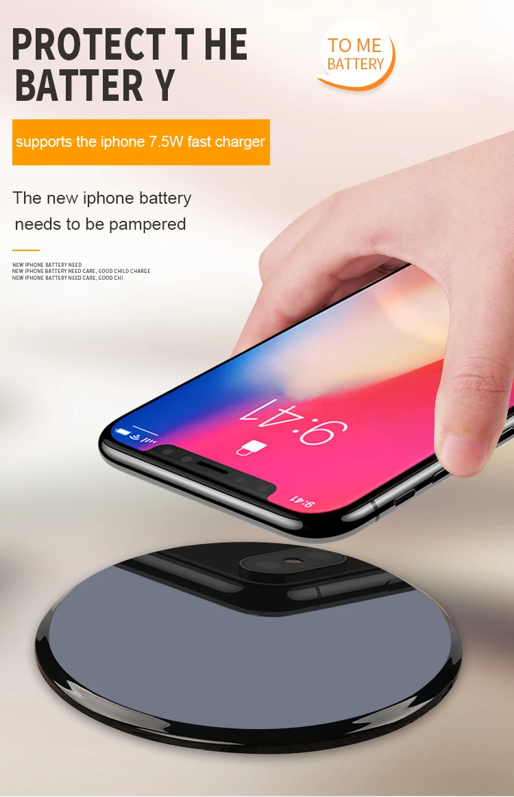 K6 10W Мобильное Беспроводное зарядное утройство для телефона для iphone, samsung, Google, Nokia