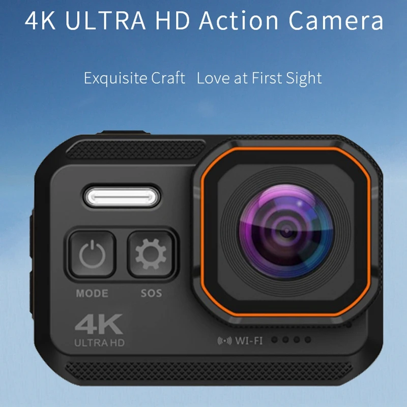 4K Wifi экшн Камера IP68 Водонепроницаемый Дайвинг с 2 0 дюймов IPS Sn 16MP со сверхвысоким