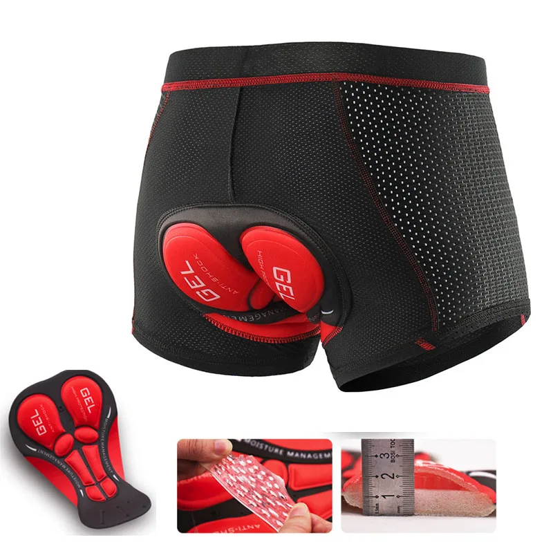 Ropa interior para ciclismo profesional con almohadilla de Gel 5D, pantalones cortos transpirables a prueba de golpes para bicicleta de montaña y carretera