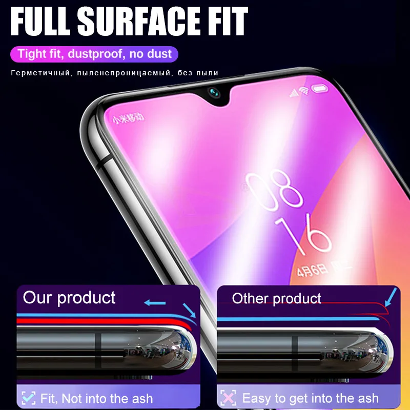 1-3 шт 100D Полный экран протектор Гидрогелевая пленка для Xiaomi Mi 9T Pro 8 A3 Lite 9 SE Pocophone F1 мягкая защитная пленка не стекло