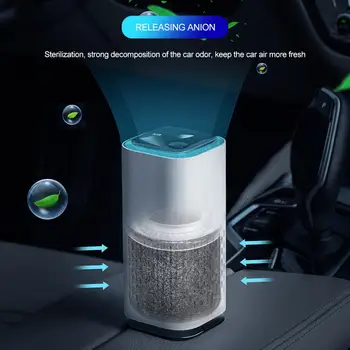 

Car Office Air Purifier Negative Ion Purification Machine Air Clean Odor Formaldehyde Auto Bed Room Disinfection Sterilization