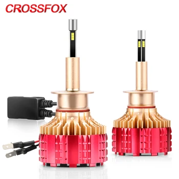 

CROSSFOX Car Light H7 Led H11 H9 H8 H4 Hi/Lo H1 LED 9005 HB3 9006 HB4 12V 6000K 4 Sides Headlight Auto Bulbs Fog Lamp Automotivo