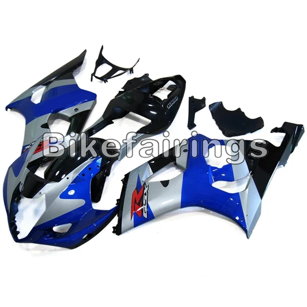 Подходит для Suzuki GSXR1000 K3 2003 2004 03 04 K3 GSXR 1000 Sportbike комплект для кузова серебристого синего и черного цвета