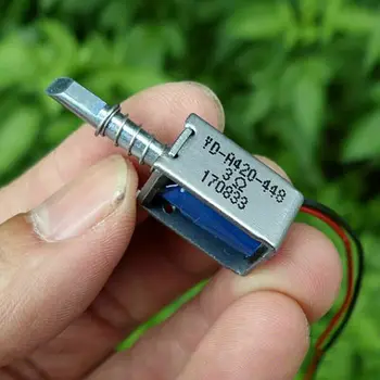 

DC 5V-6V Pull-Push Actuator Frame Solenoid Electromagnet Micro Mini Electric Magnet Stroke 3.5mm