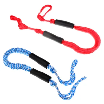 

Red & Blue Bungee Cord Rope Dock Line Shock Absorb Boat Docking Stretch 3.5'