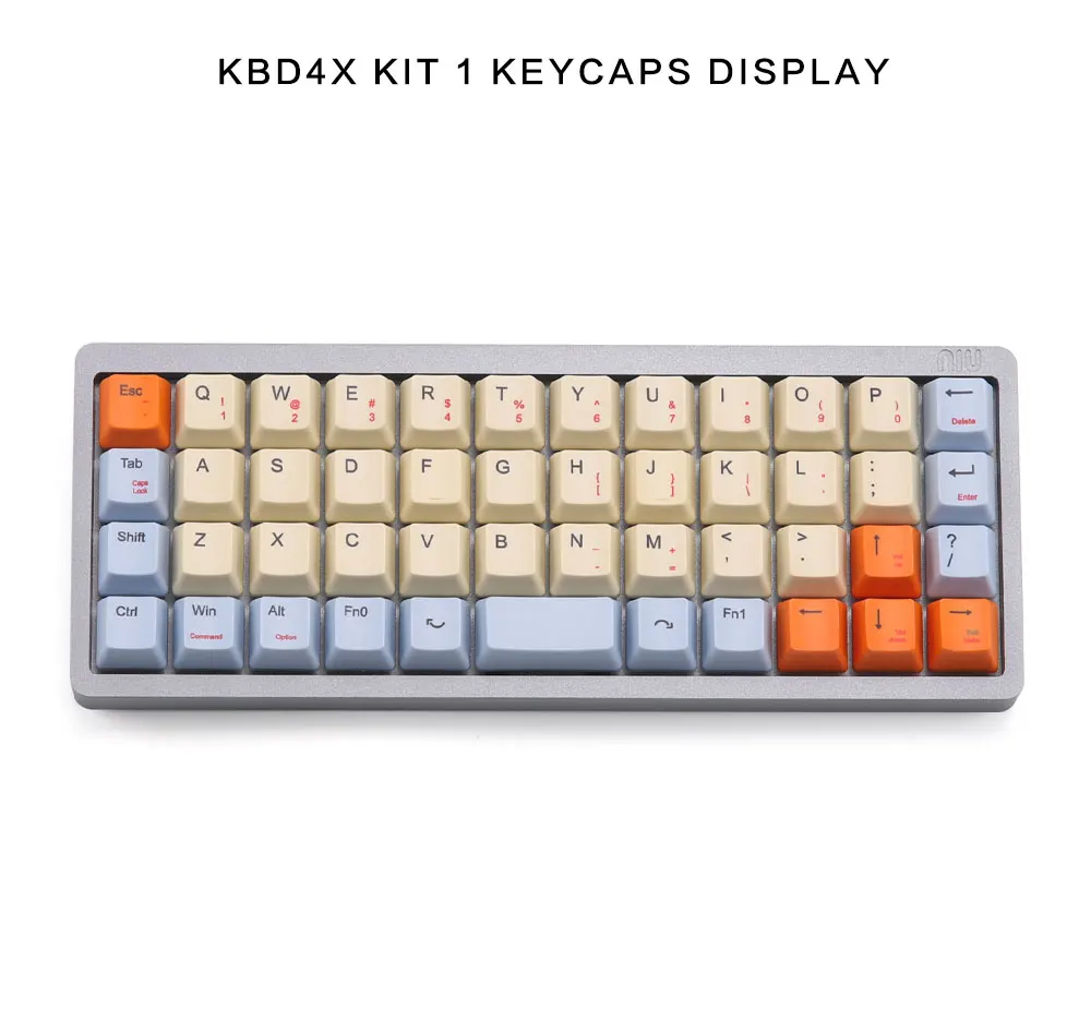 Полностью собранная клавиатура NIU40 с переключатель Cherry и колпачки для ключей