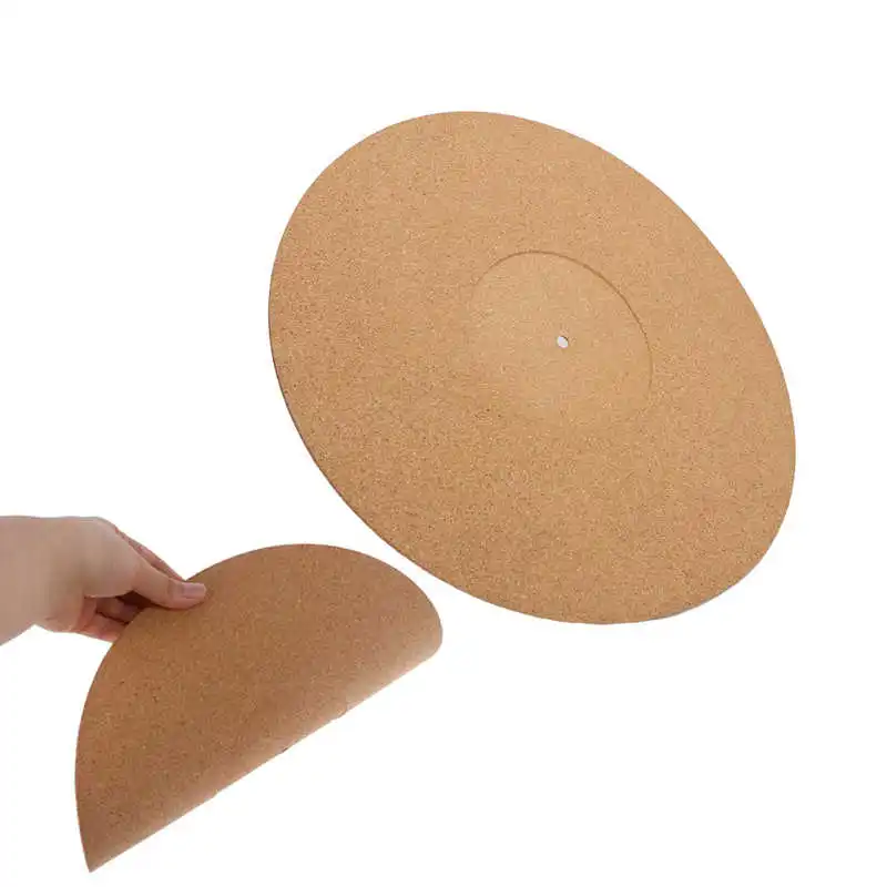 12in Record Pad Soft Cork Anti-Static Vinyl Mat Turntable Slipmat Pad Diameter 295mm Audio Controller Phonograph Accessories turntable mat