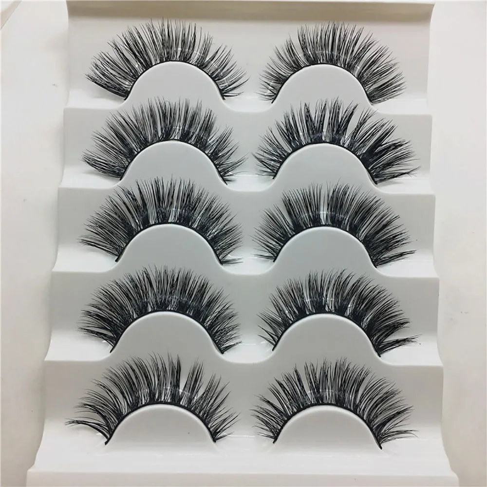 1 Box Luxury 3D False Lashes Fluffy Strip Eyelashes Long Natural Party Makeup Beauty Extension Tools j1022