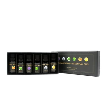 

6Pcs/set 100% Pure Natural Aromatherapy Oils Kit For Humidifier Water-soluble Fragrance Oil Massage Essential Oil Set 10ml