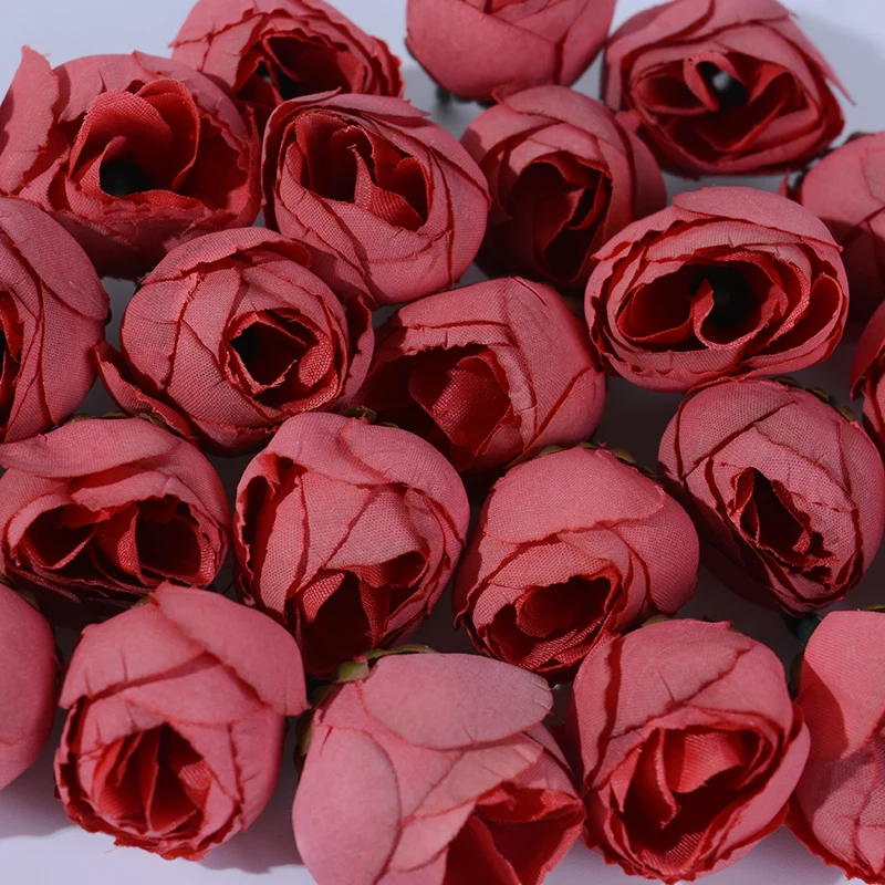 20pcs 3cm Seide Rosen künstliche Blumen Wohnkultur Sommer Hochzeit Dekoration gefälschte Blumen Braut Handwerk Kranz Geschenke Zubehör – Detail 13