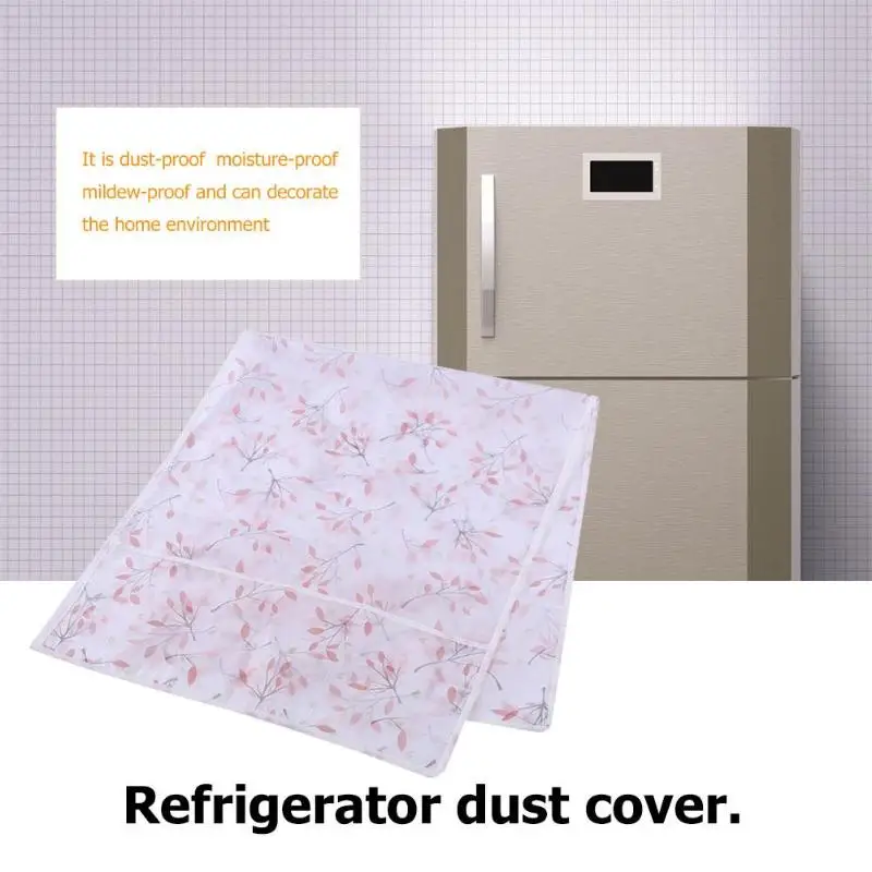 Бытовые прозрачные с рисунком водонепроницаемый пылезащитный чехол для холодильника с органайзером сумка для хранения кухонные принадлежности, аксессуары