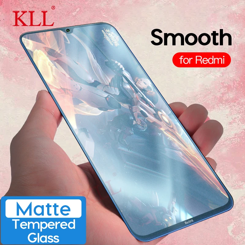 

No Fingerprint Frosted Matte Tempered Glass for Redmi Note 8 Pro 8T 8A Note 7 Pro K30 K20 Pro Mi CC9 CC9e A3 Screen Protector