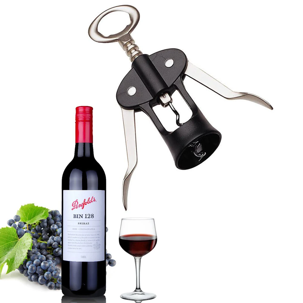 

Wine Opener Plastic Bottle Openers Tools Cork Out Handle Waiter With Arms Zinc Alloy Corkscrew