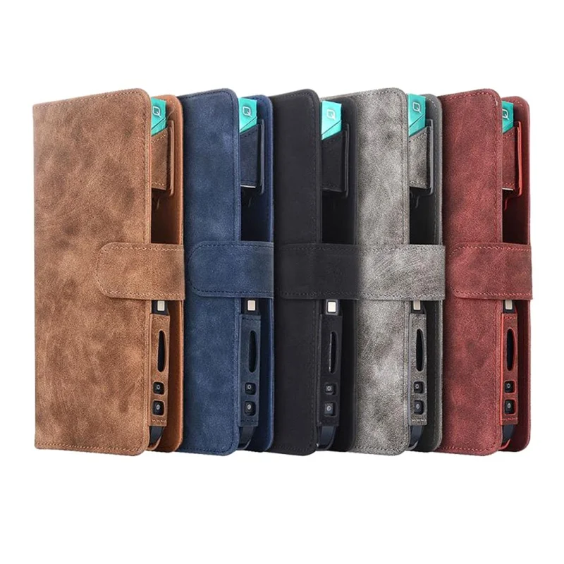 Fashion Leather Portable Case Protective Cigarette Case Cover Carrying Bag For IOQS 2.4plus 2.4
