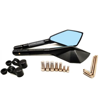 

Universial Motorcycle Rearview Mirrors Handle Bar End Side Blue Retrovisor For KTM 450XC-F 505XC-F 350XCF-W 250XC-W 250EXC-F