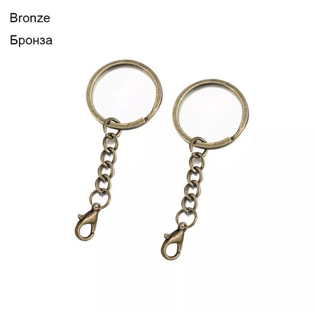 28 30mm Screw Eye Pin Key Chain Key Ring keychain Bronze Gold Keyrings Split Rings With Screw Pin Jewelry Making