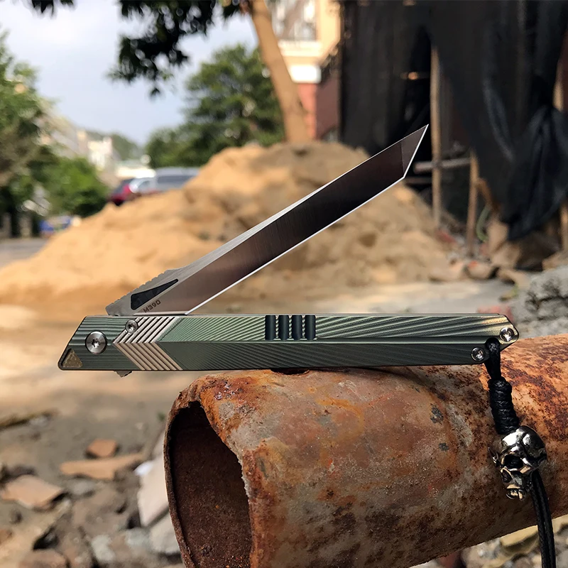 TURENZ-M390/14C28N лезвие из нержавеющей стали Складной нож G10 ручка из титанового сплава бритва Tanto карманный нож Открытый EDC инструмент