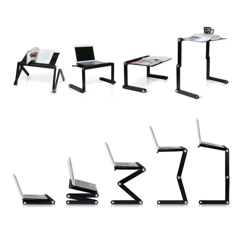 

Yiwa 360 Degree Adjustable Laptop Table Book Stand Breakfast Serving Bed Tray Home Office Notebook PC Lap Desk Stand