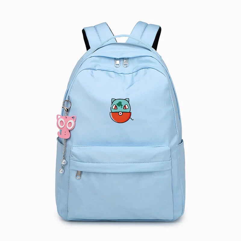 11 Pokemon Poke Ball Jigglypuff Пикачу Бульбазавр, школьная сумка с кисточкой, рюкзаки, женские сумки для ноутбуков для девочек, ранец - Цвет: 11