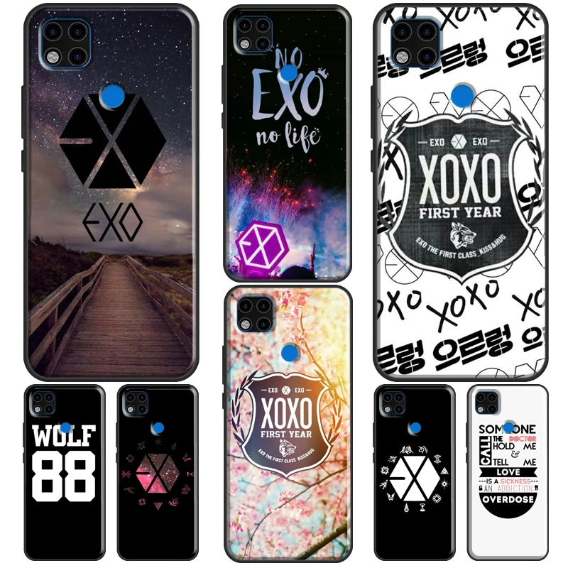 Чехол для телефона EXO KPOP с логотипом группы Boy Xiaomi Redmi Note 10 Pro 8T 9S 8 9 чехол 9T 9A 9C 7A 8A K40 |