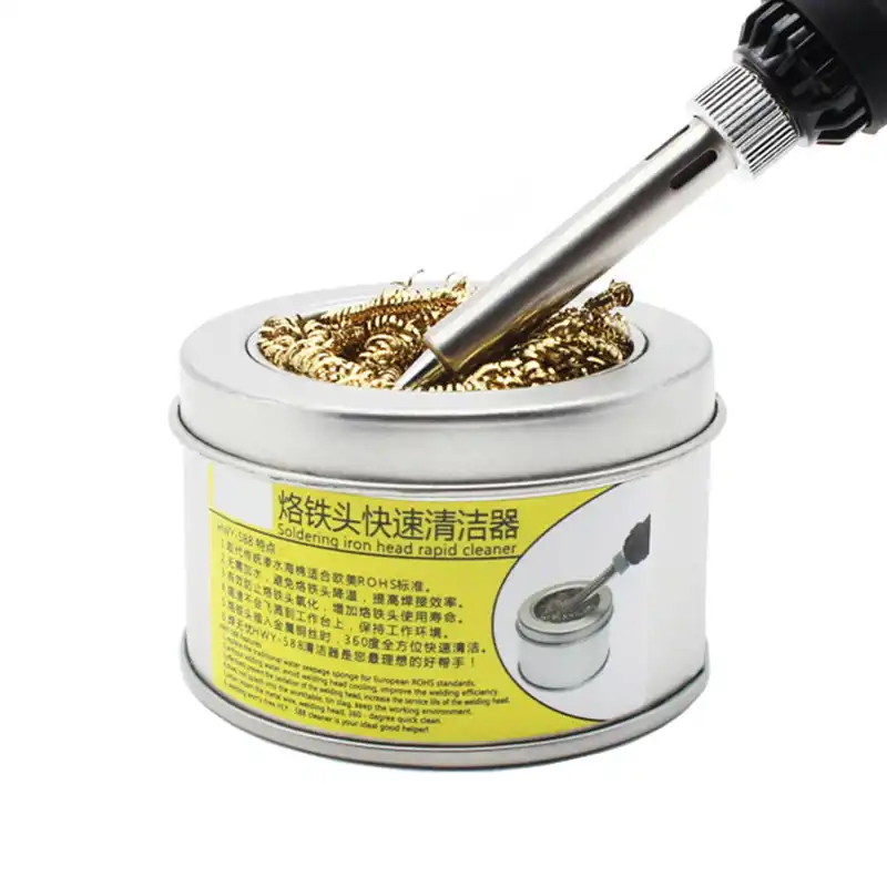 Soldering Head Steel Cleaning Wire Ball Iron Tip Cleaner Heavy Duty Welding US