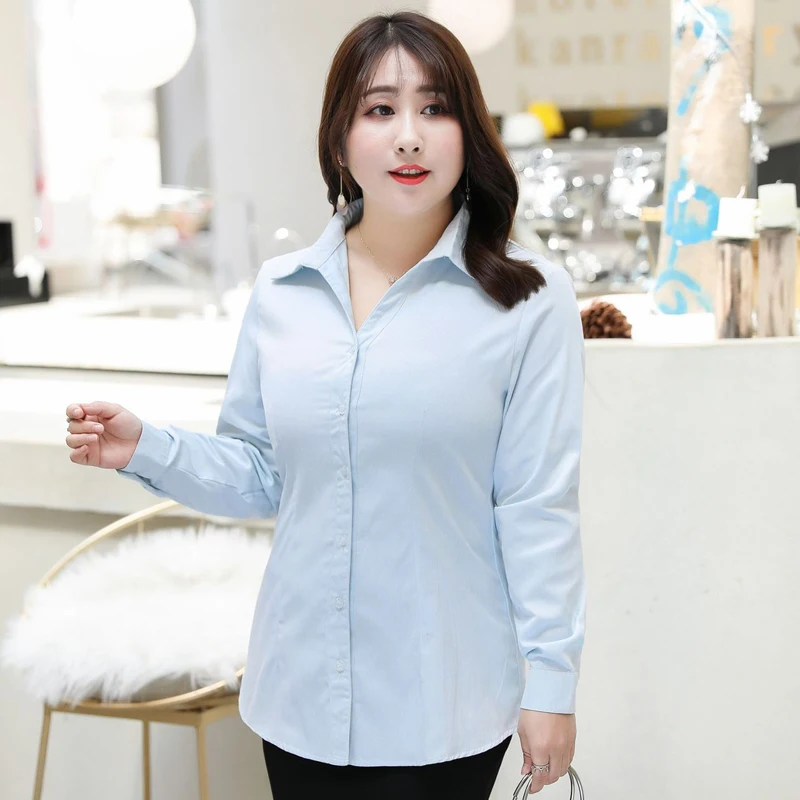 Women's Shirt Blouse Oversized Women Clothing Plus Size OL Office Ladies Tops Women's Blouses Work Fashion Woman Blouses 2020 6