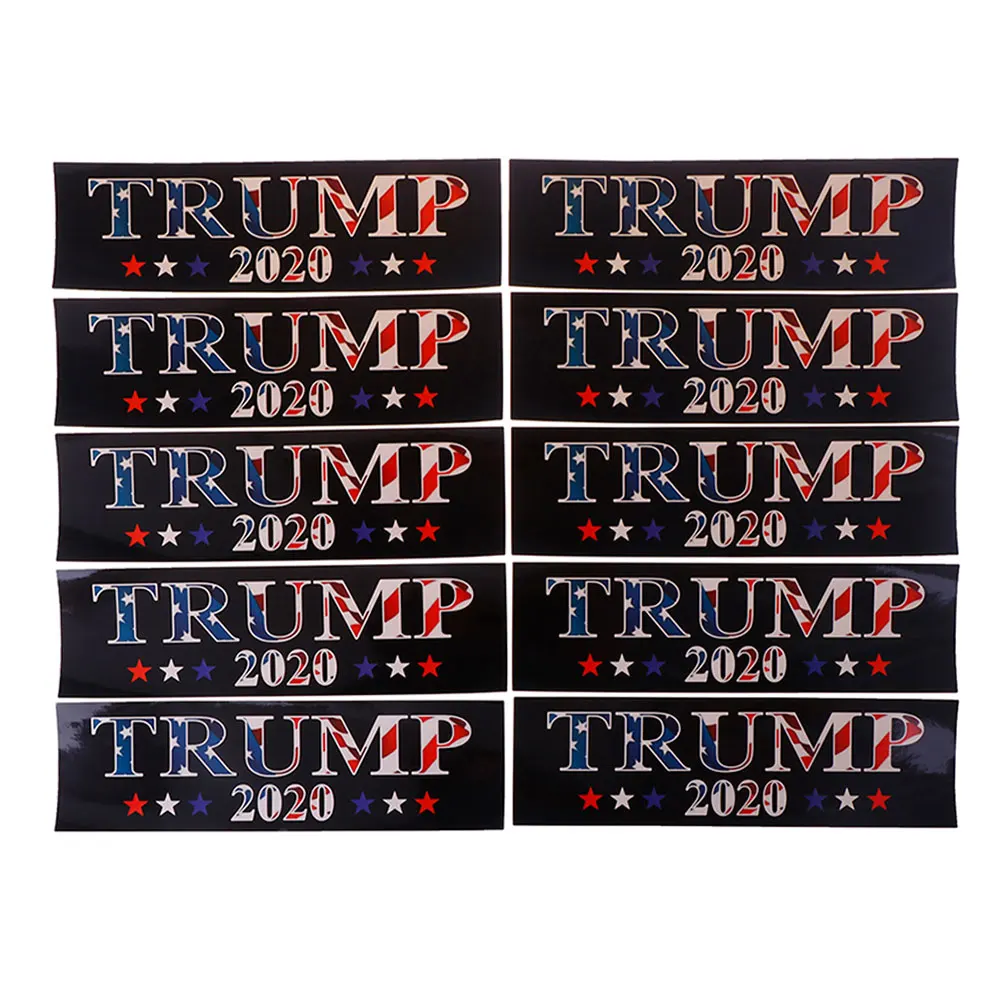 

Vehemo Donald Trump 10pcs Auto Stickers Car Stickers Decoration Creative 2020 President Campaign Truck Head Graphics Decals