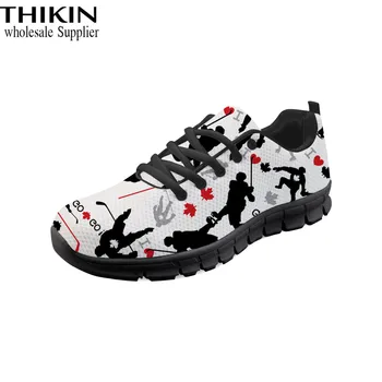 

THIKIN Fashion Cute Golf Print Shoes Woman Luxury Brand Women Shoes Casual Sneaker Fashion Ladies Shoes Casual Spring Sneakers