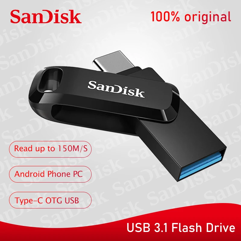 læber Lang Ekspedient Otg Usb Flash Drive Sandisk 256gb - Sandisk Usb Flash Drive Otg 3.1 Type-c  32gb - Aliexpress