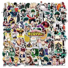 

100pcs My Hero Academia Stickers Laptop Skateboard Izuku Midoriya Might Boku No Hero Academia Anime Character Sticker