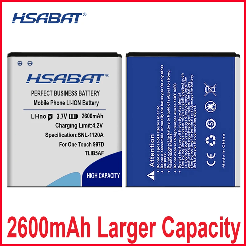 HSABAT Батарея для Alcatel one touch TLiB5AF поп C5 OT5036 OT5036D OT-5036 OT-5036D TCL S800 S710 997D OT-997 OT997 503
