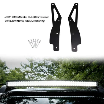 

Front Bumper Fog Light Mounting Bracket Lower Brackets for 42inch Curved LED Light Bar for Toyota Tacoma 2005-2015