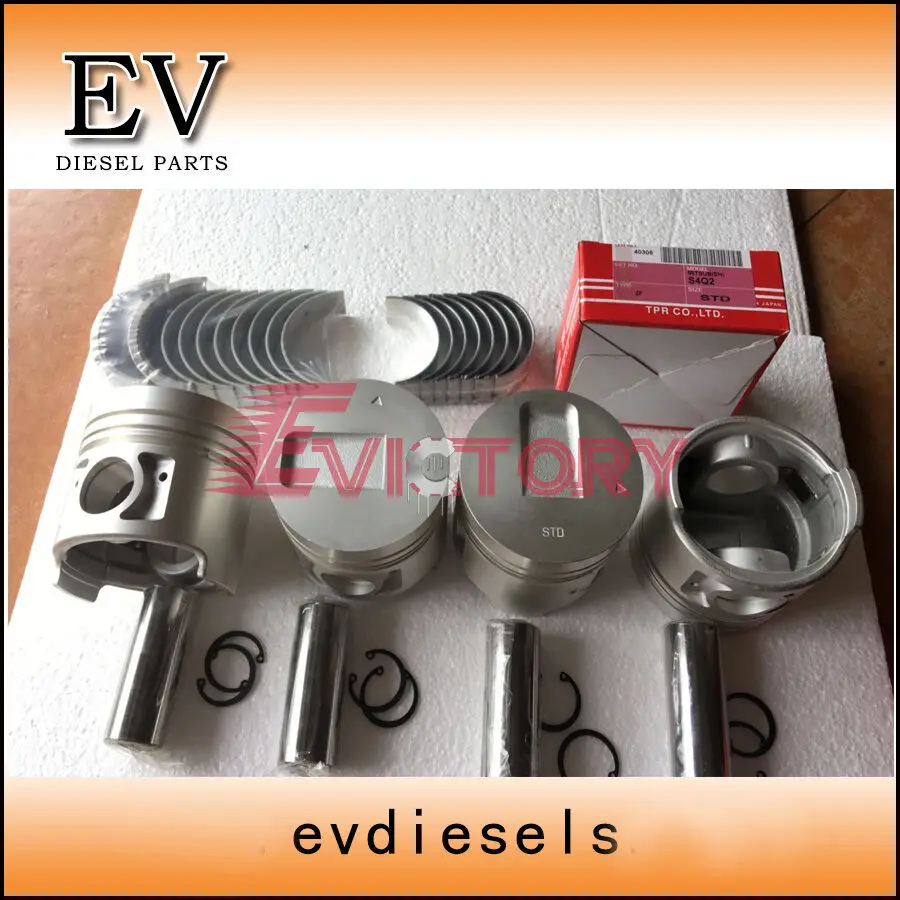 

For Mitsubishi forklift S4Q2 S4Q2 piston piston ring bearing full gasket kit