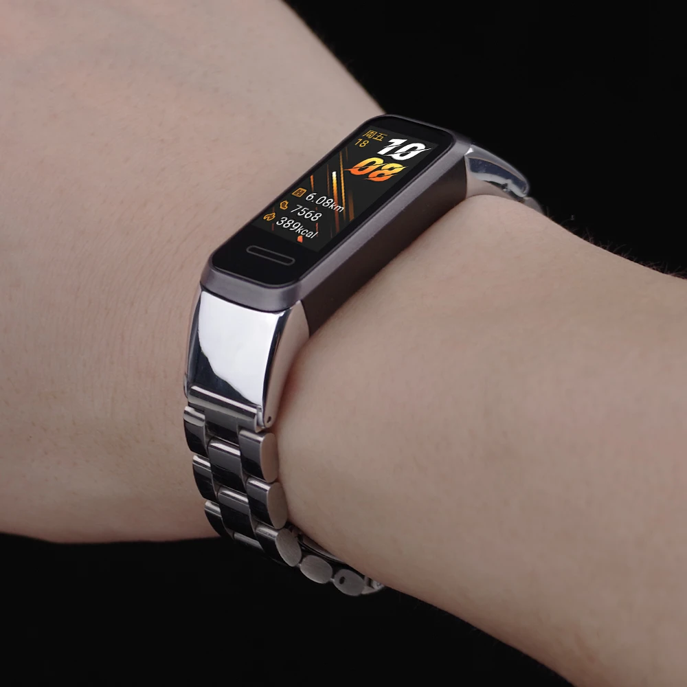 Wrist Band Replacement For Honor Band 5 5i 4 3 Huawei Band 4 nfc Metal Watchband