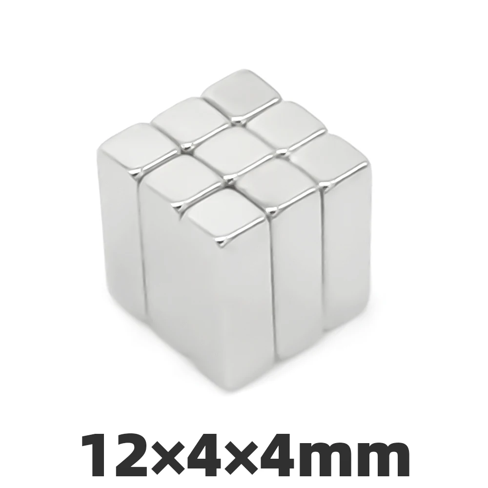 Магнит 5/50 шт 12x4x4 мм N35 неодимовый магнит супер сильный Мощность на блочном квадратном редкоземельных магнитов прямоугольный 12*4*4 мм