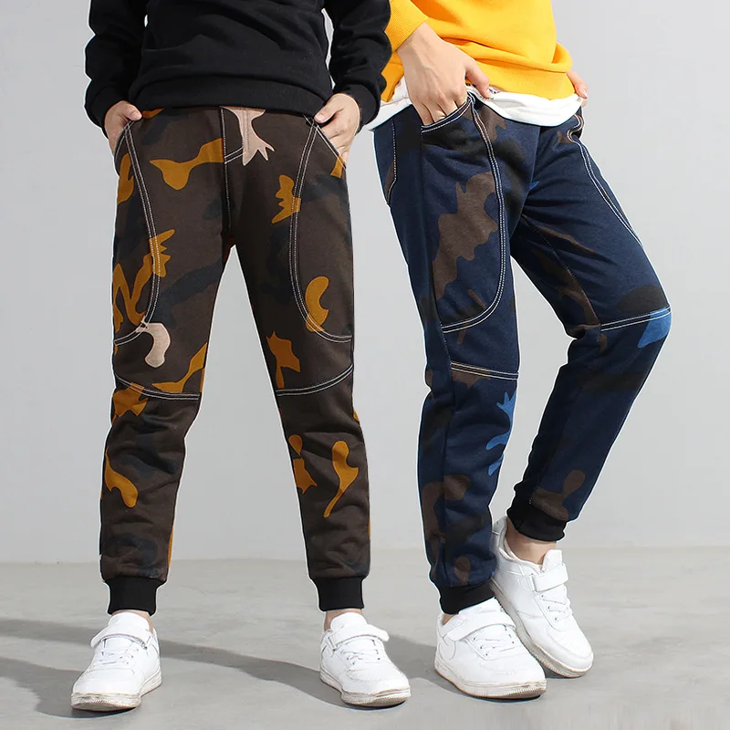 

Kids Clothes Sports Pants Fashion New Camouflage Print Korean Boys Long trousers 5-15 Years Old CUHK Children's Quality clothing