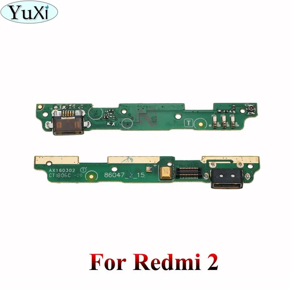 YuXi usb зарядка Нижняя плата гибкий кабель соединительные детали для Xiaomi Redmi Note 3/4/Note 3/4 Pro/4A/5A/4X/2A/3 S микрофонный модуль - Цвет: For Redmi 2