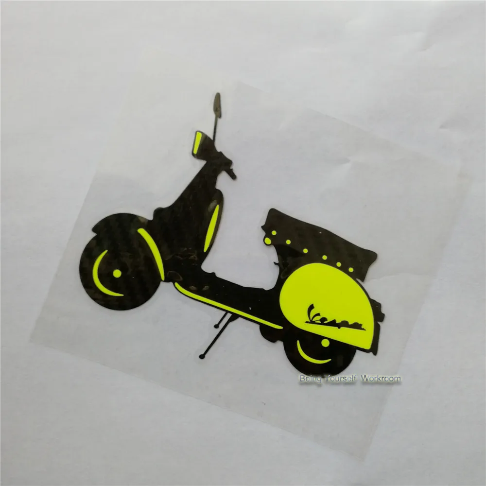 Carbon Fiber Motorcyle Sticker For Vespa Scooter Motorbike Vinyl Stickers Racing Motocross Decals Superbike Dirt Bike In Decals Stickers From Automobiles Motorcycles On Aliexpress