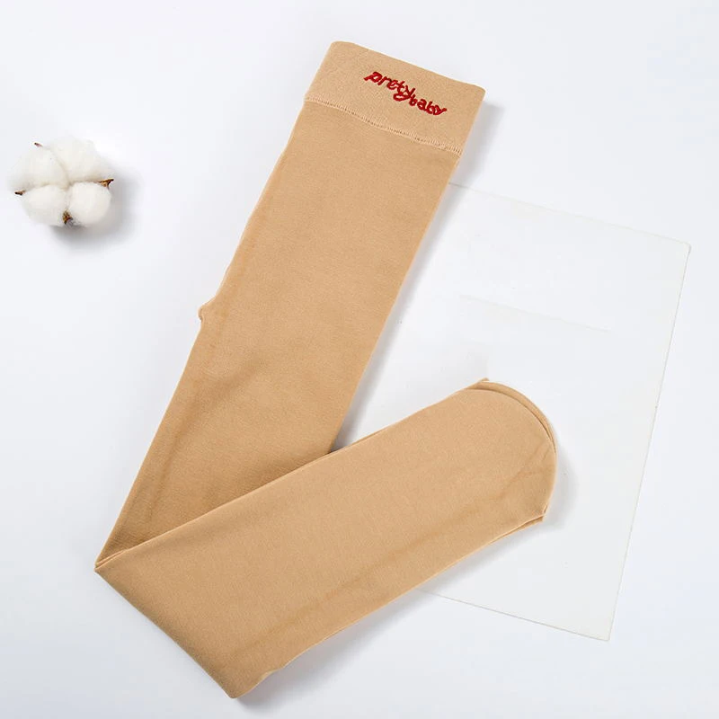 Skin1 Autumn Winter Girls Kids Leggings Plus Velvet To Keep Warm Candy Colors Children Girls Pants 3-16 Year Kids Leggings for Girls - Цвет: Skin1