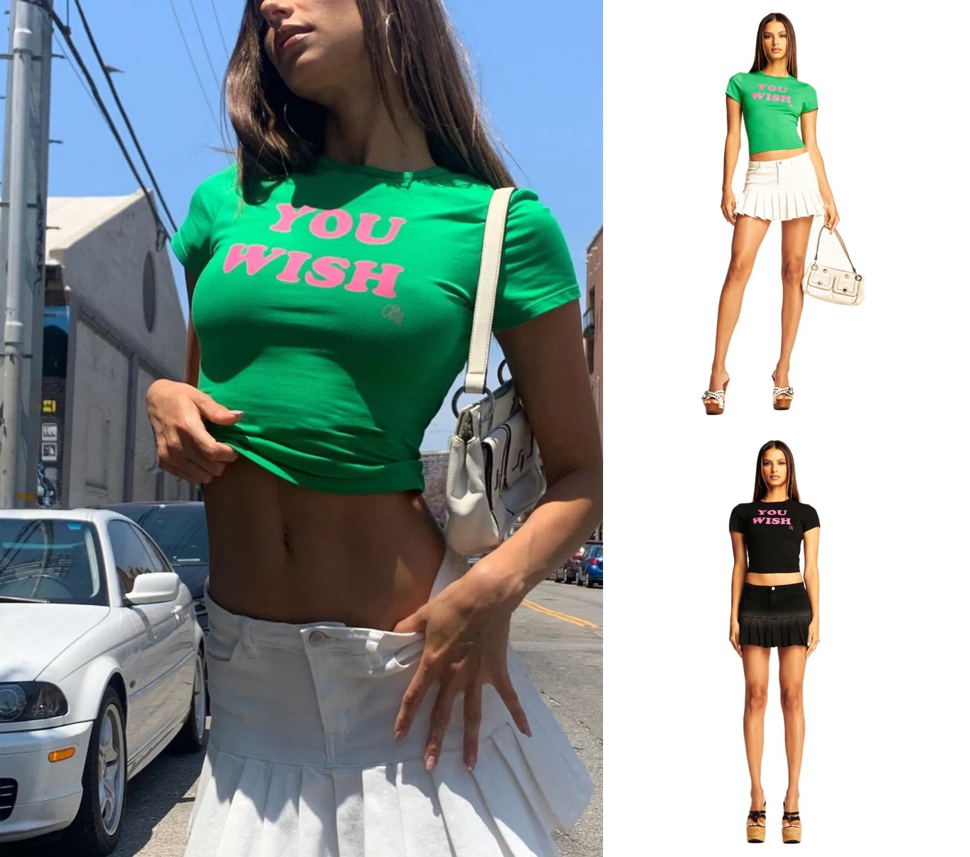I.am.gia Two Tone Top You Wish Print 