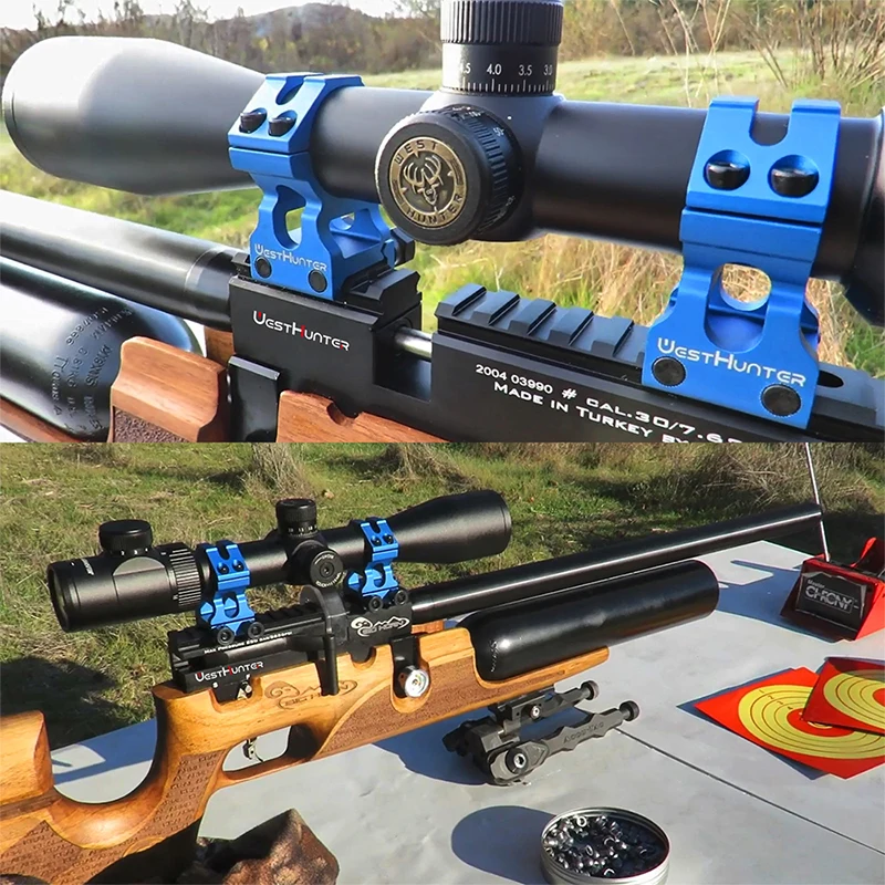 Rifle Scope Mount Ring Rifle Scope Mount Picatinny Rail Accessories WESTHUNTER Riflescope Mounts 20mm Picatinny Rail Universal Optical Sight Rings Fit 1inch 25.4MM/30MM Tube Hunting