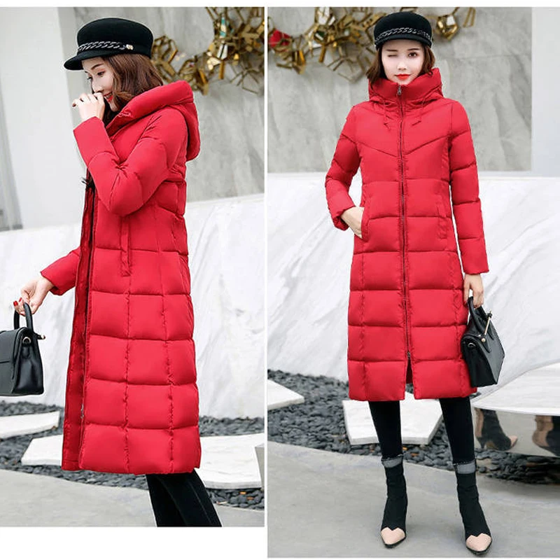 Heydress, зимняя однотонная женская длинная теплая парка, пальто для девушек, модные тонкие толстовки, женская верхняя одежда с хлопковой подкладкой, пальто
