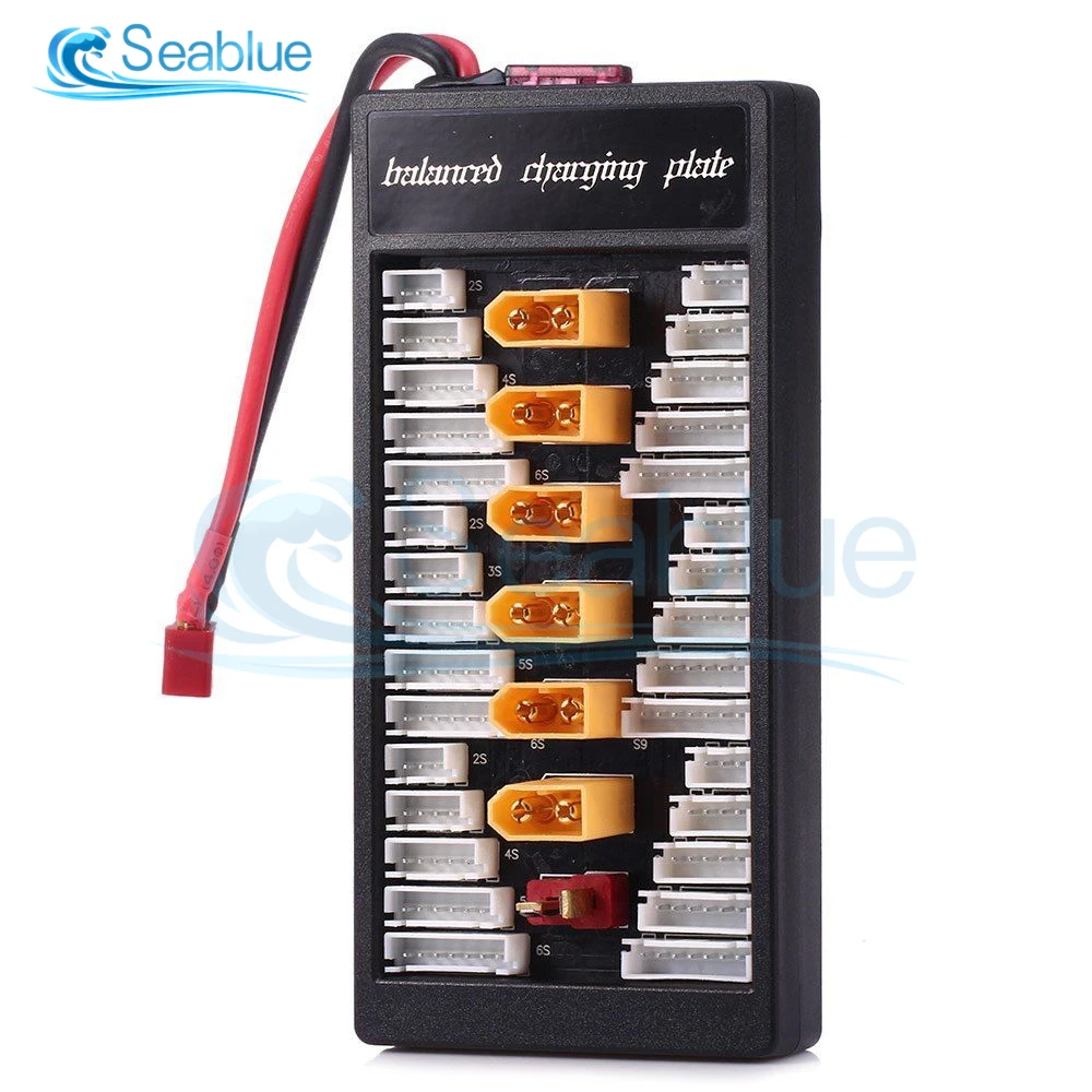 

6 in 1 Multifunction 2S-6S XT60 Plug Parallel Balanced Charging Board For RC Battery Charger B6 A6 720i Parallel Charging Board
