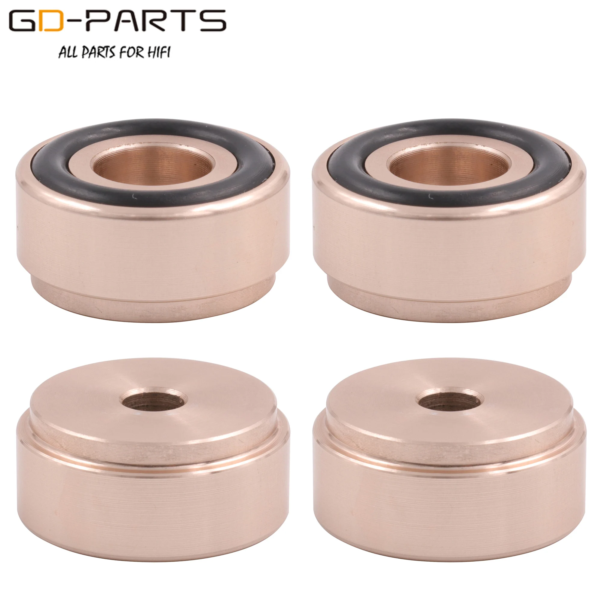 20mm-10mm MINI CNC Machined Solid Full Aluminum Isolation Feet Stands Damper Floor Base For Speaker AMP Computer Monitor 4PCS 6