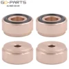 20mm-10mm MINI CNC Machined Solid Full Aluminum Isolation Feet Stands Damper Floor Base For Speaker AMP Computer Monitor 4PCS 6