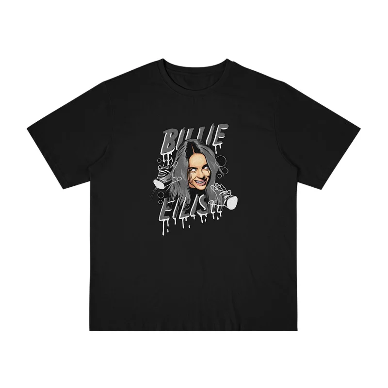 Billie Eilish Винтаж пирус груша футболка Ins женщина Ta Tu Ji Nn Ulzzang школа ветер короткий рукав