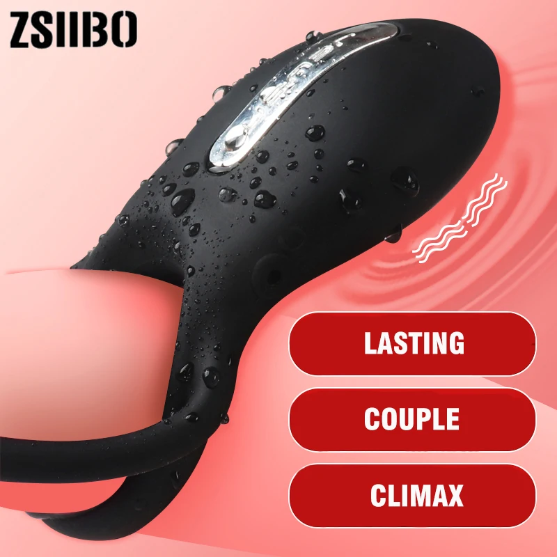 New Silicone G spot mini Vibrators rings double Delay Premature Ejaculation penis Sex Toys For Women Men Couple