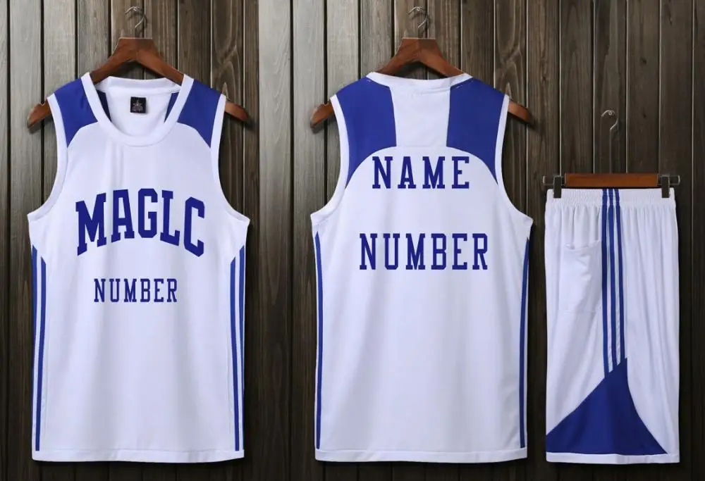 Custom Name Number Детские и мужские майки баскетбльная, ретро дешевая баскетбольная форма костюмы рубашка без рукавов команда тренировочные майки белый - Цвет: Custom Name Number